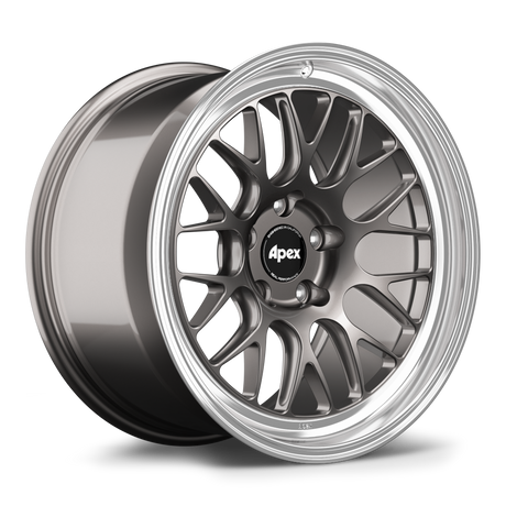 Apex 18" ML-10RT Forged 5x130mm Wheel (Anthracite - Machined Lip) - Porsche