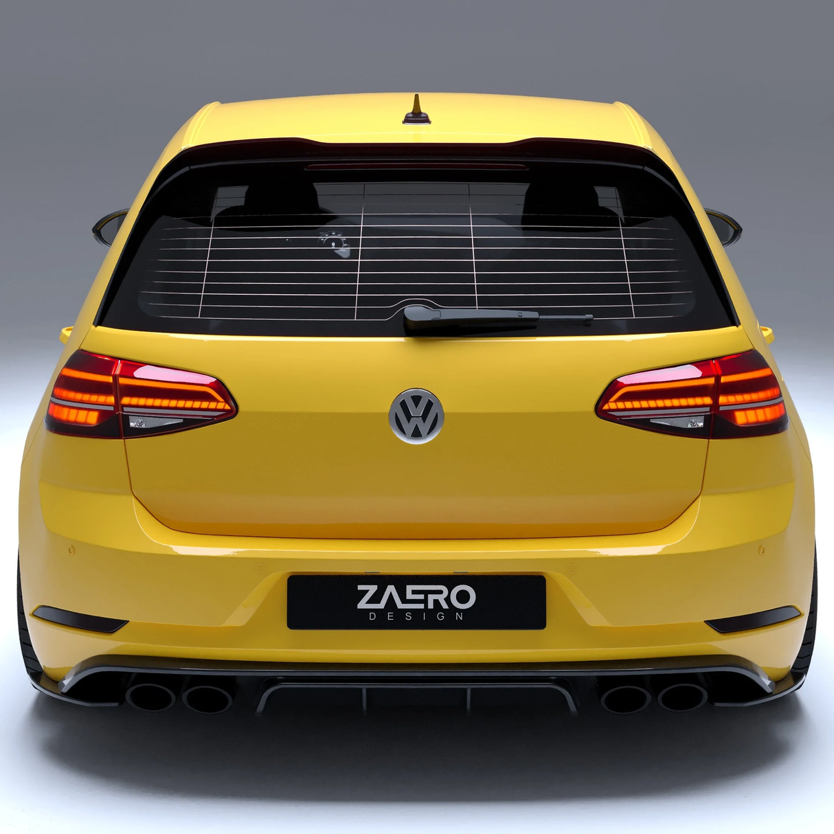 Zaero Design EVO-1 Rear Diffuser - VW Golf R 2.0T (Mk7.5)