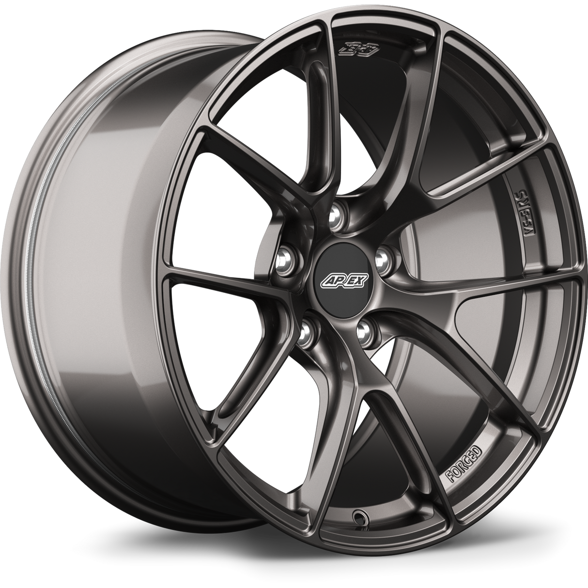 Apex 18" VS-5RS Forged 5x130 Wheel (Anthracite) - Porsche 911 (993/996) 718/Boxster/Cayman (986/987/982)