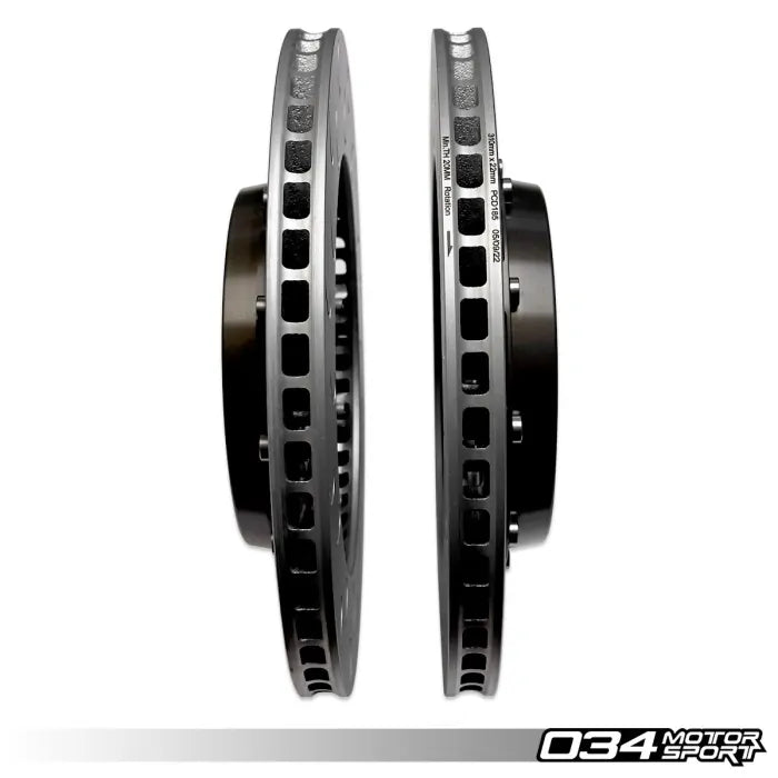 034Motorsport 2-Piece Floating Rear Brake Rotor Kit (310mm) - VW/Audi ...