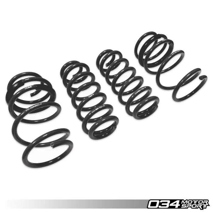 034Motorsport Dynamic+ Lowering Springs - VW MQBe 2.0T (Mk8 Golf R ...
