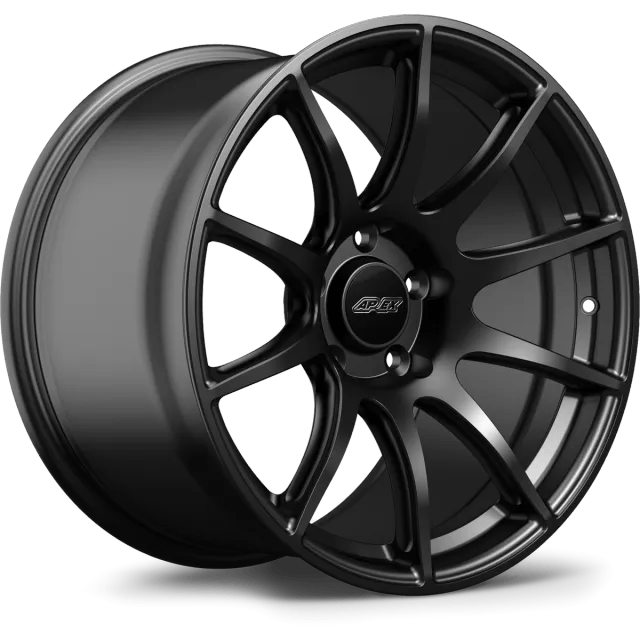 APEX 18" SM-10 Porsche 5x130 Wheel - Satin Black - Equilibrium Tuning, Inc.