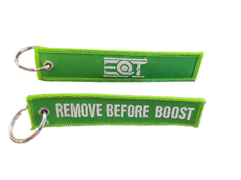 EQT "Remove before boost" Keychain - Equilibrium Tuning, Inc.